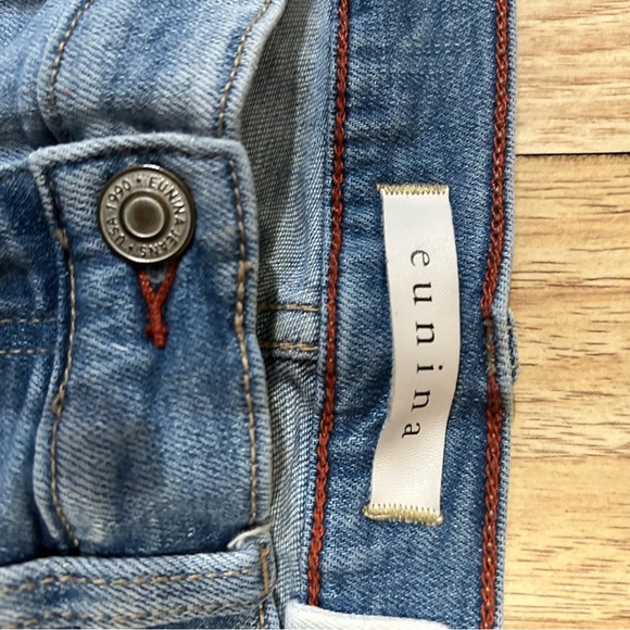 Eunina trendy Blue Denim Jeans size 7 - Picture 5 of 6
